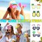 20 Pairs Novelty Luau Party Sunglasses Fun Hawaiian Sunglasses Beach Party Decorations